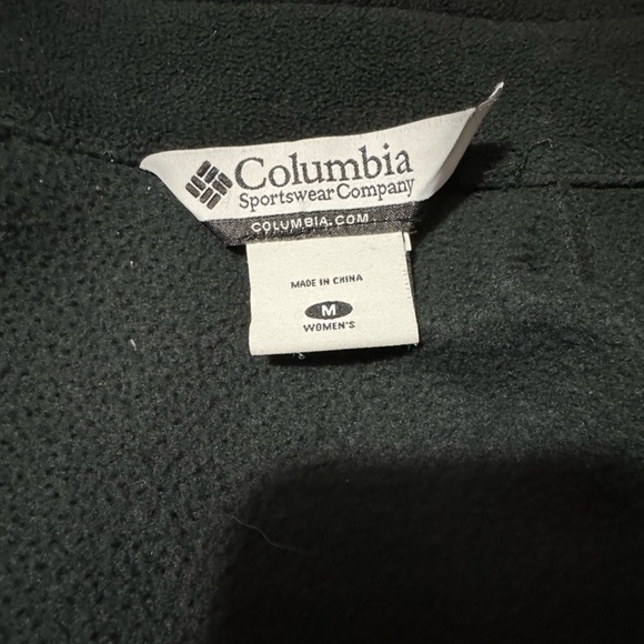 Columbia Women’s Size Medium Black Long Sleeve Zip Up Sportswear Fleece Jacket - Picture 12 of 15